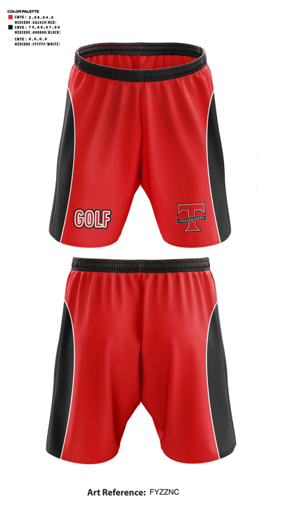 Tillamook High School Golf 20203804 Athletic Shorts With Pockets - 46