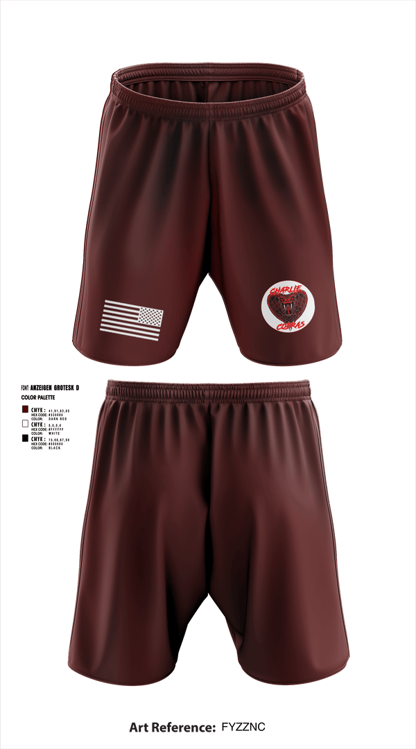 Athletic Shorts With Pockets, Charlie Company Cobras, Army, Teamtime, Team time, sublimation, custom sports apparel, team uniforms, spirit wear, spiritwear, sports uniforms, custom shirts, team store, custom team store, fundraiser sports, apparel fundraiser