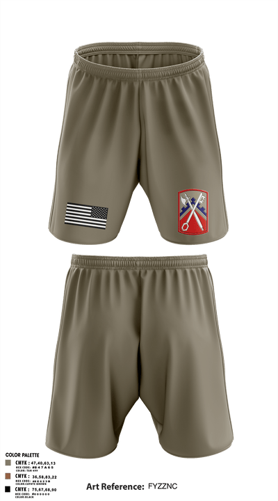 16th Sustainment Brigade 31435396 Athletic Shorts With Pockets - 1