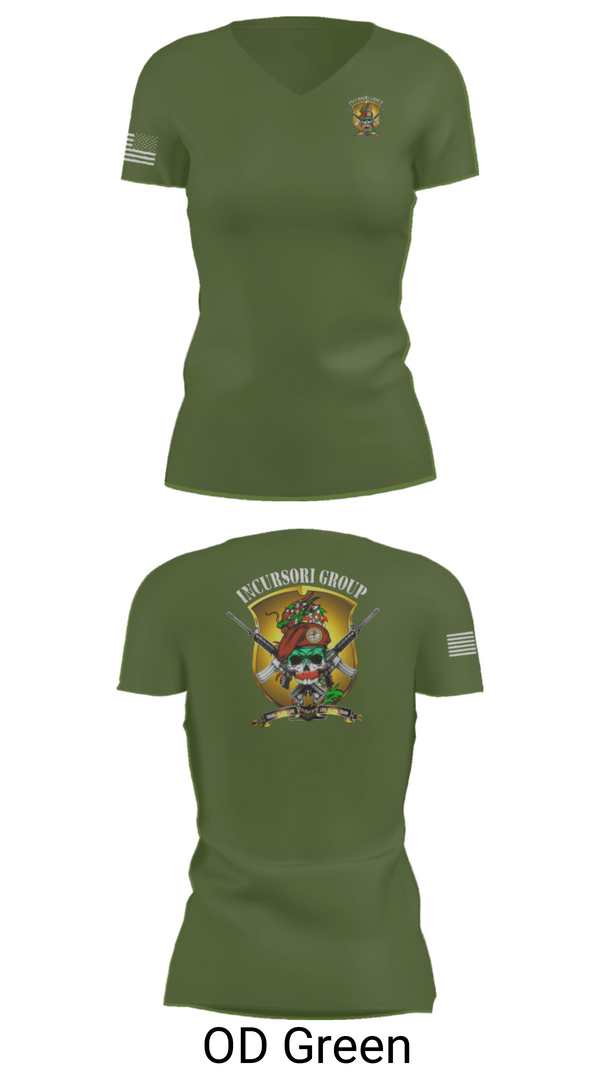 Women's Short Sleeve Vneck Shirt, Incursori, , Teamtime, Team time, sublimation, custom sports apparel, team uniforms, spirit wear, spiritwear, sports uniforms, custom shirts, team store, custom team store, fundraiser sports, apparel fundraiser