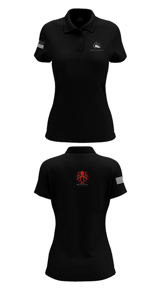 Womens Short Sleeve Performance Polo, Kraken Defense Group, , Teamtime, Team time, sublimation, custom sports apparel, team uniforms, spirit wear, spiritwear, sports uniforms, custom shirts, team store, custom team store, fundraiser sports, apparel fundraiser