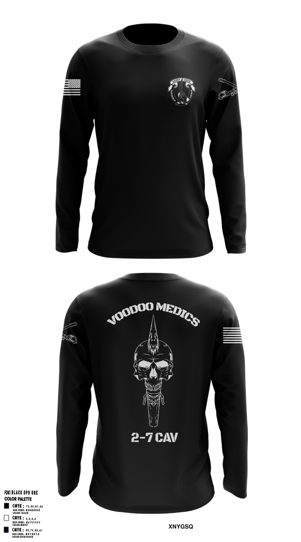 Long Sleeve Performance Shirt, Med platoon, HHC, 2-7 CAV, 3ABCT, 1CD, Army, Teamtime, Team time, sublimation, custom sports apparel, team uniforms, spirit wear, spiritwear, sports uniforms, custom shirts, team store, custom team store, fundraiser sports, apparel fundraiser