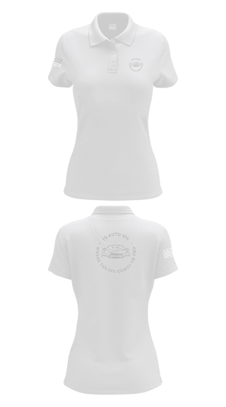 Women's Short Sleeve Performance Polo, JQ Auto Spa, , Teamtime, Team time, sublimation, custom sports apparel, team uniforms, spirit wear, spiritwear, sports uniforms, custom shirts, team store, custom team store, fundraiser sports, apparel fundraiser