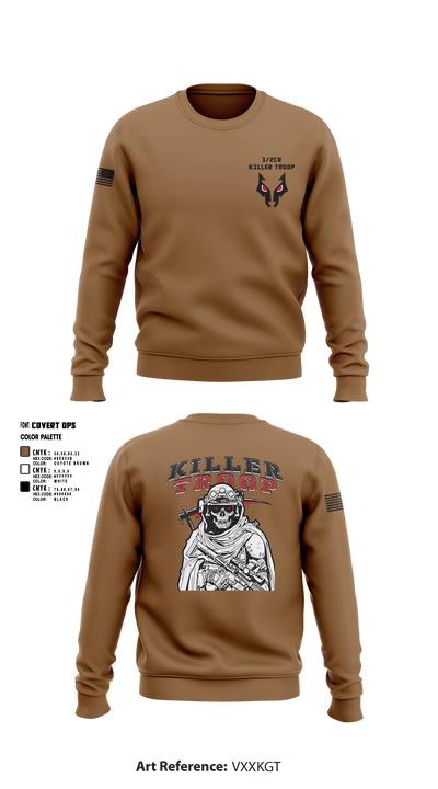 3/2CR Killer Troop 6220684 Crew Neck Sweatshirt - 14