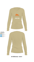 Rising Doors 80958329 Women's Long Sleeve V-neck Shirt -1 82