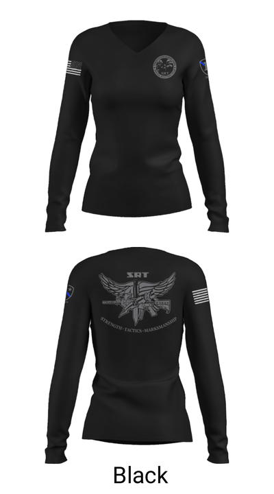 Special Reaction Team 97886271 Women's Long Sleeve V-neck Shirt - 37