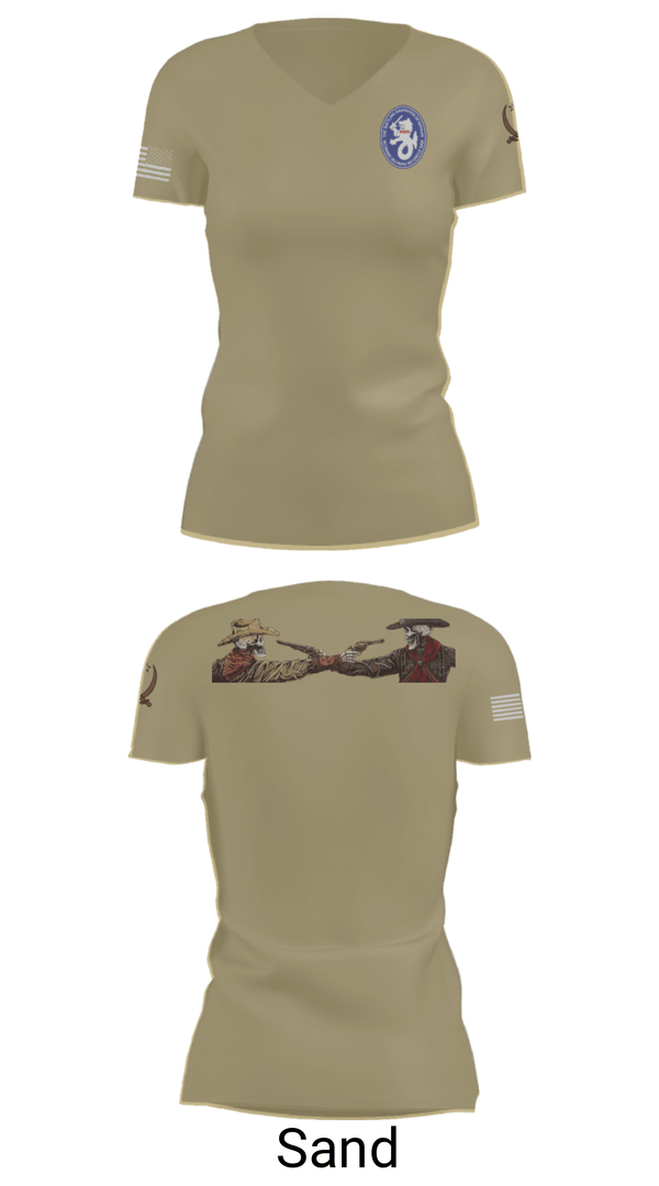 Womens Short Sleeve Vneck Shirt, 1-194 C Co, National Guard, Teamtime, Team time, sublimation, custom sports apparel, team uniforms, spirit wear, spiritwear, sports uniforms, custom shirts, team store, custom team store, fundraiser sports, apparel fundraiser