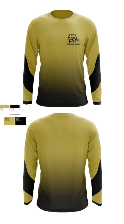 Buchholz High School Golf 43528652 Long Sleeve Performance Shirt - 1