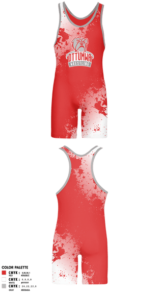 Wrestling Singlet, Ottumwa bulldogs, Wrestling, Teamtime, Team time, sublimation, custom sports apparel, team uniforms, spirit wear, spiritwear, sports uniforms, custom shirts, team store, custom team store, fundraiser sports, apparel fundraiser