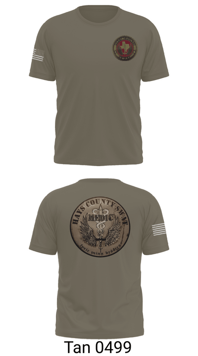 Hays County SWAT 65771365 Old School Cotton Feel Shirt - 67