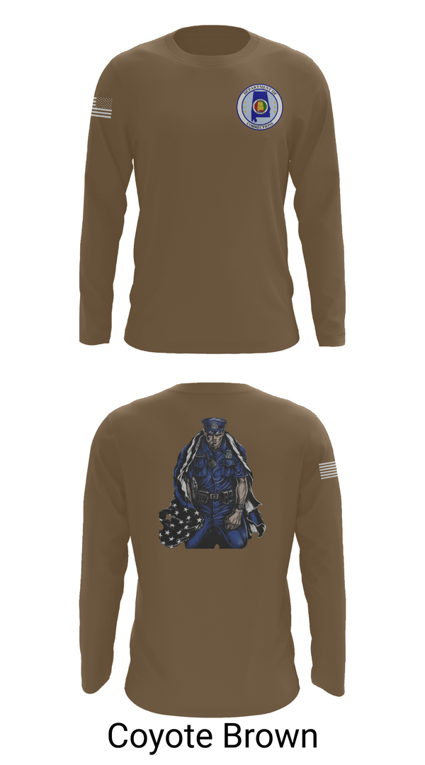 Long Sleeve Performance Shirt, Alabama Department of Corrections, Police, Teamtime, Team time, sublimation, custom sports apparel, team uniforms, spirit wear, spiritwear, sports uniforms, custom shirts, team store, custom team store, fundraiser sports, apparel fundraiser