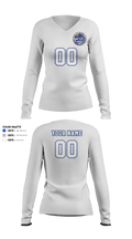 Bradwell Institute Volleyball 8244530 Women's Long Sleeve V-neck Shirt - 17