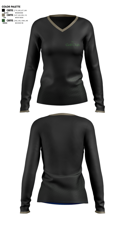 Back 9 Society 70122466 Women's Long Sleeve V-neck Shirt - 1 (1)
