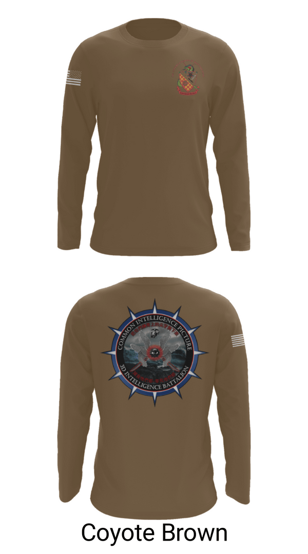 Long Sleeve Performance Shirt, 3rd Intelligence Battalion, Marines, Teamtime, Team time, sublimation, custom sports apparel, team uniforms, spirit wear, spiritwear, sports uniforms, custom shirts, team store, custom team store, fundraiser sports, apparel fundraiser