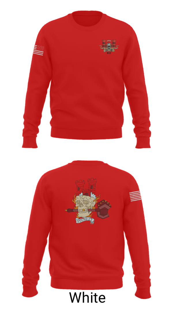 Crew Neck Sweatshirt, 3rd Platoon, 642nd ESC, Army, Teamtime, Team time, sublimation, custom sports apparel, team uniforms, spirit wear, spiritwear, sports uniforms, custom shirts, team store, custom team store, fundraiser sports, apparel fundraiser
