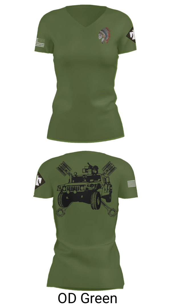 Womens Short Sleeve Vneck Shirt, FMS 1, OKARNG, , Teamtime, Team time, sublimation, custom sports apparel, team uniforms, spirit wear, spiritwear, sports uniforms, custom shirts, team store, custom team store, fundraiser sports, apparel fundraiser