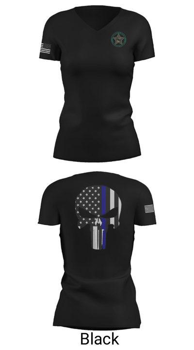 BROWARD SHERIFF EXPLORERS 82961941 Women's Short Sleeve V-neck Shirt - 27