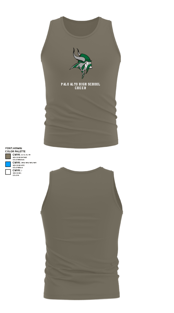 Tank Top, Palo Alto High School Cheer, Cheer, Teamtime, Team time, sublimation, custom sports apparel, team uniforms, spirit wear, spiritwear, sports uniforms, custom shirts, team store, custom team store, fundraiser sports, apparel fundraiser