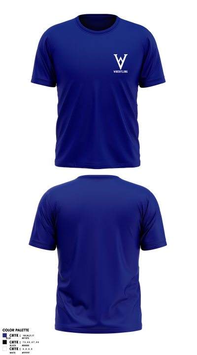 Winfield Youth Wrestling Club 41902136 Short Sleeve Performance Shirt - 4
