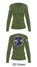 Los Alamitos Police K9 92789810 Women's Long Sleeve V-neck Shirt - 54