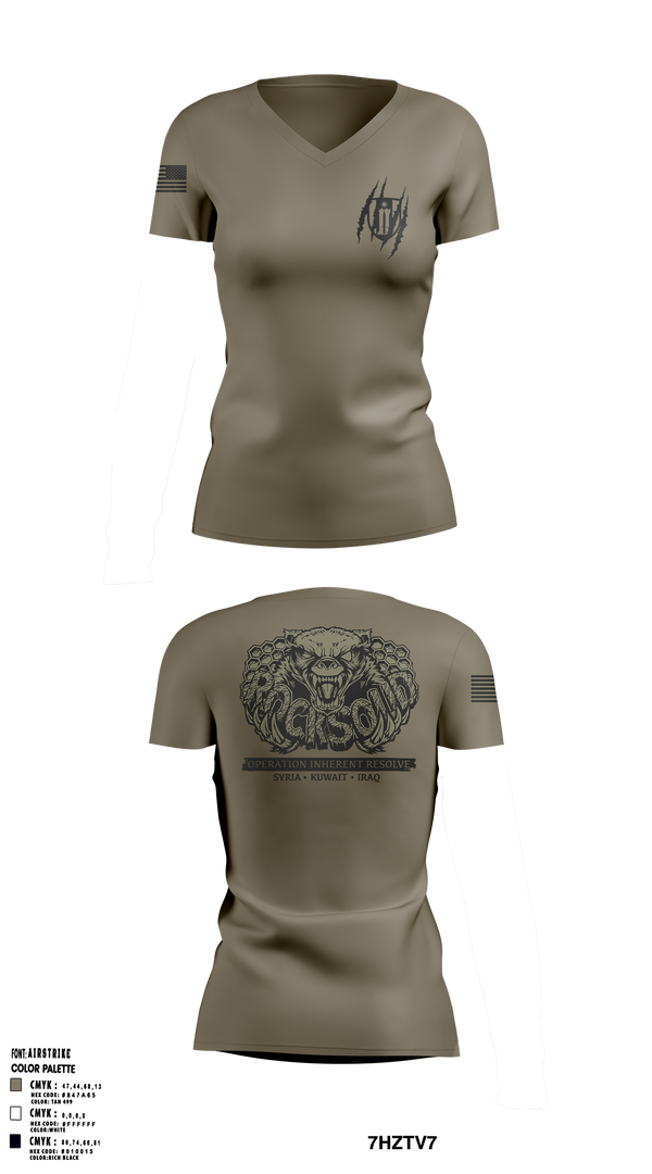 Womens Short Sleeve Vneck Shirt, , Army, Teamtime, Team time, sublimation, custom sports apparel, team uniforms, spirit wear, spiritwear, sports uniforms, custom shirts, team store, custom team store, fundraiser sports, apparel fundraiser