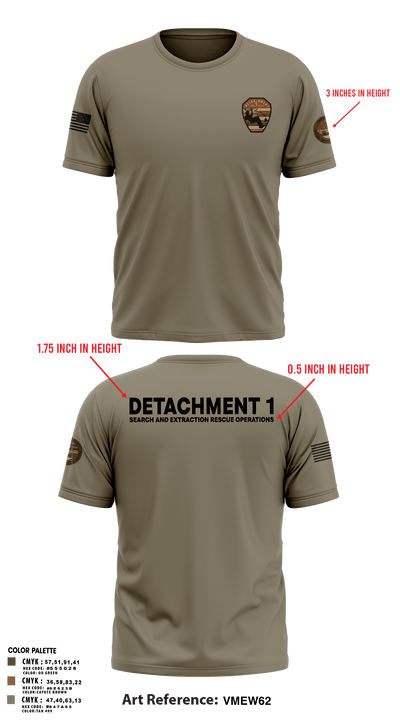 Detachment 1 27221981 Old School Cotton Feel Shirt - 30