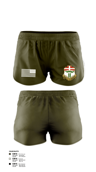 Women's Shorts, Apache company, 4-6 IN, Army, Teamtime, Team time, sublimation, custom sports apparel, team uniforms, spirit wear, spiritwear, sports uniforms, custom shirts, team store, custom team store, fundraiser sports, apparel fundraiser
