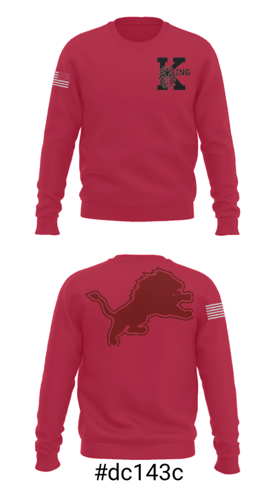 Martin Luther King Jr High School Tennis 55326487 Crew Neck Sweatshirt - 16