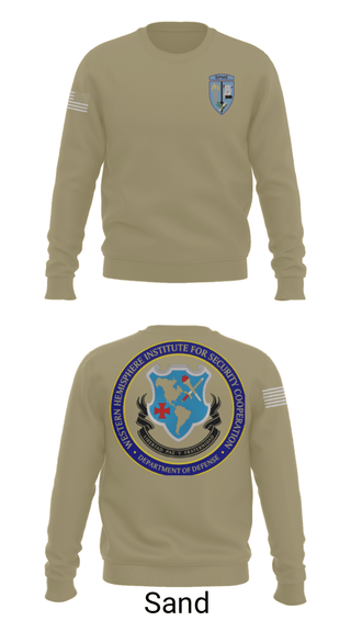 Crew Neck Sweatshirt, WHINSEC, Army, Teamtime, Team time, sublimation, custom sports apparel, team uniforms, spirit wear, spiritwear, sports uniforms, custom shirts, team store, custom team store, fundraiser sports, apparel fundraiser