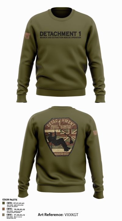 Detachment 1 27221981 Crew Neck Sweatshirt - 1