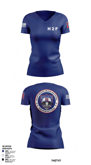 Womens Short Sleeve Vneck Shirt, 2BCT H2F, Army, Teamtime, Team time, sublimation, custom sports apparel, team uniforms, spirit wear, spiritwear, sports uniforms, custom shirts, team store, custom team store, fundraiser sports, apparel fundraiser
