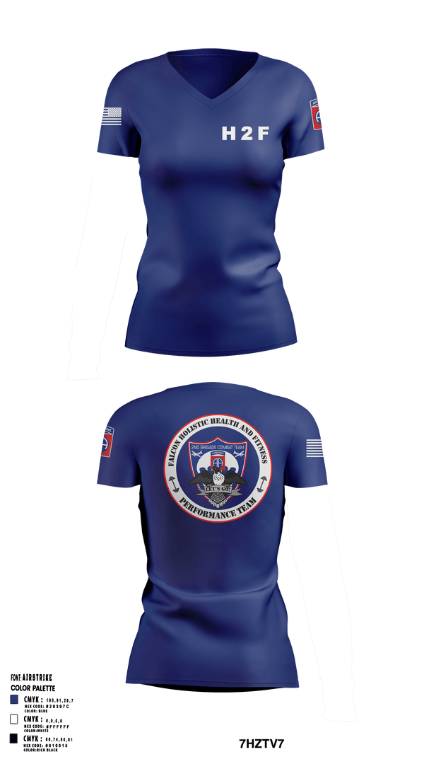Womens Short Sleeve Vneck Shirt, 2BCT H2F, Army, Teamtime, Team time, sublimation, custom sports apparel, team uniforms, spirit wear, spiritwear, sports uniforms, custom shirts, team store, custom team store, fundraiser sports, apparel fundraiser