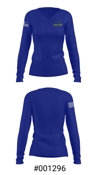Wren High School Softball 86331169 Women's Long Sleeve V-neck Shirt - 20