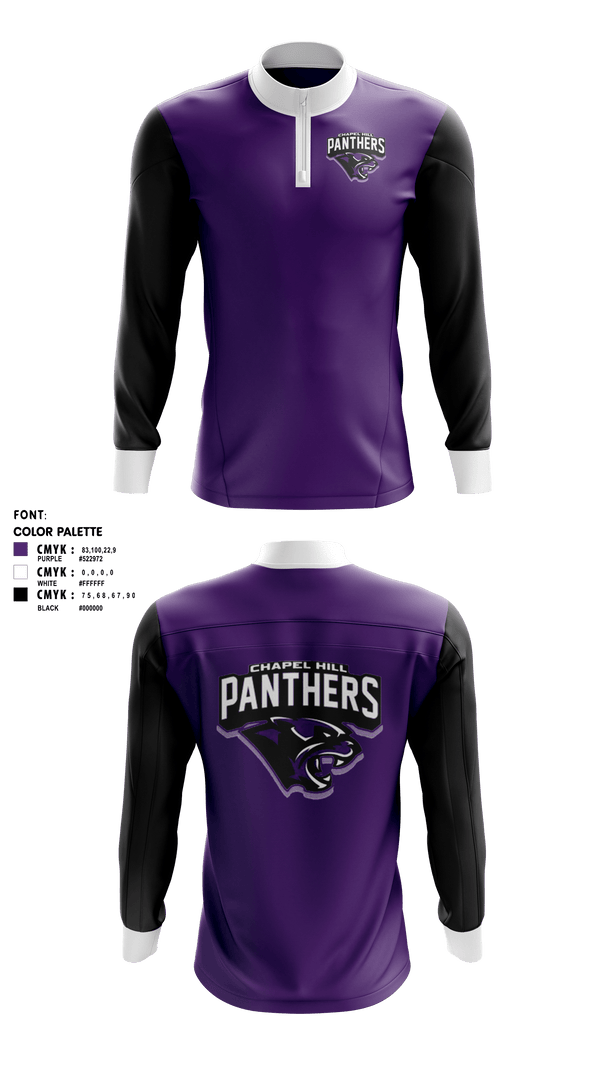 Quarter Zip Jacket, Chapel Hill High School Wrestling, Wrestling, Teamtime, Team time, sublimation, custom sports apparel, team uniforms, spirit wear, spiritwear, sports uniforms, custom shirts, team store, custom team store, fundraiser sports, apparel fundraiser