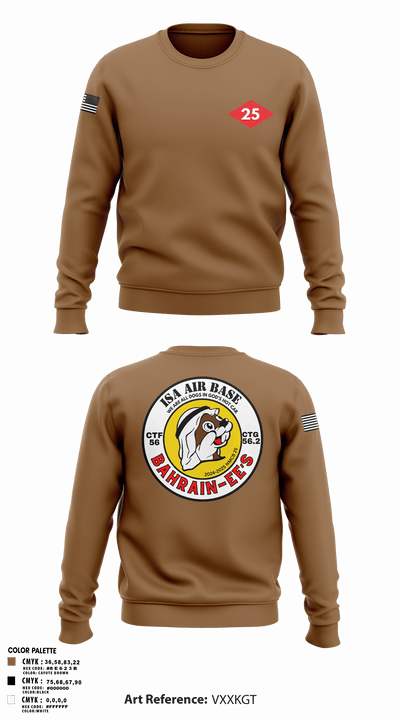 NMCB 25 CTG 56.2 1038255 Crew Neck Sweatshirt - 105