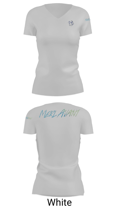 Merl Avant 76218389 Women's Short Sleeve V-neck Shirt - 19