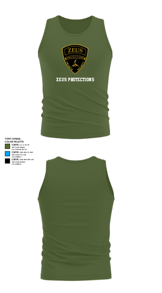 Tank Top, Zeus Protections, Police, Teamtime, Team time, sublimation, custom sports apparel, team uniforms, spirit wear, spiritwear, sports uniforms, custom shirts, team store, custom team store, fundraiser sports, apparel fundraiser