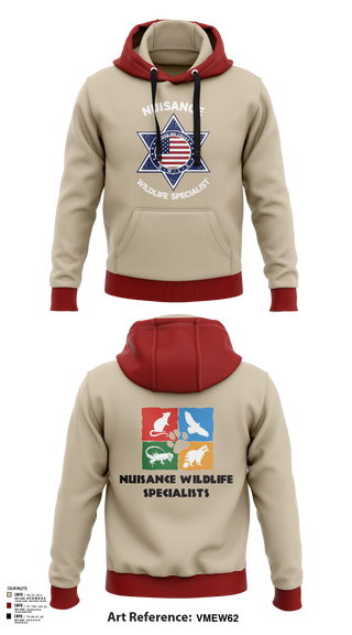 Hoodie, Nuisance Wildlife Specialist, , Teamtime, Team time, sublimation, custom sports apparel, team uniforms, spirit wear, spiritwear, sports uniforms, custom shirts, team store, custom team store, fundraiser sports, apparel fundraiser