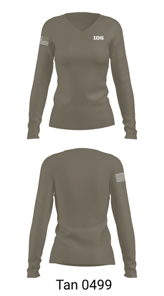 Womens Long Sleeve Vneck Shirt 1, 106, Air Force, Teamtime, Team time, sublimation, custom sports apparel, team uniforms, spirit wear, spiritwear, sports uniforms, custom shirts, team store, custom team store, fundraiser sports, apparel fundraiser