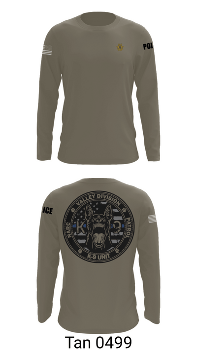 VALLEY K9 75951631 Long Sleeve Performance Shirt - 63