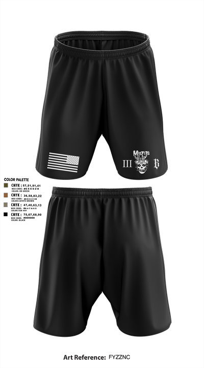 3B 1-325 AIR, 2BCT, 82ND ABN DIV 78191368 Athletic Shorts With Pockets - 108