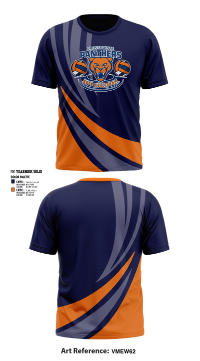Crosspointe Panthers 67228981 Short Sleeve Performance Shirt - 2