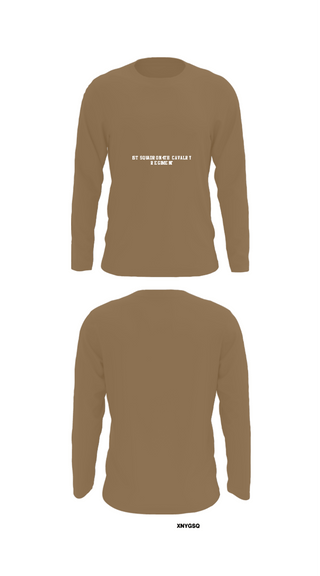 Long Sleeve Performance Shirt, 1st Squadron 4th cavalry regiment, Army, Teamtime, Team time, sublimation, custom sports apparel, team uniforms, spirit wear, spiritwear, sports uniforms, custom shirts, team store, custom team store, fundraiser sports, apparel fundraiser