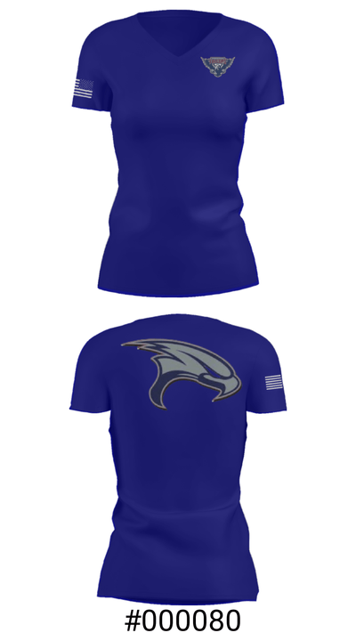 Freedom High School Softball 60303770 Women's Short Sleeve V-neck Shirt - 21