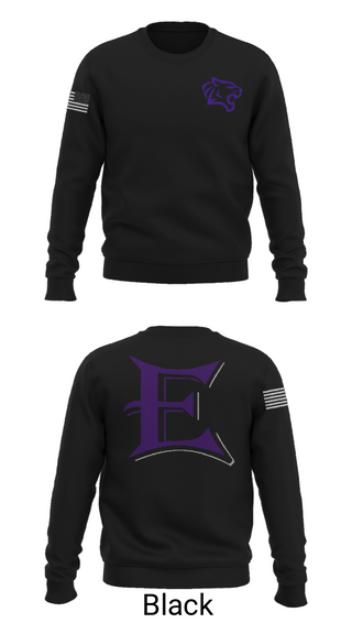 Crew Neck Sweatshirt, Elgin High School Volleyball, Women's Volleyball, Teamtime, Team time, sublimation, custom sports apparel, team uniforms, spirit wear, spiritwear, sports uniforms, custom shirts, team store, custom team store, fundraiser sports, apparel fundraiser
