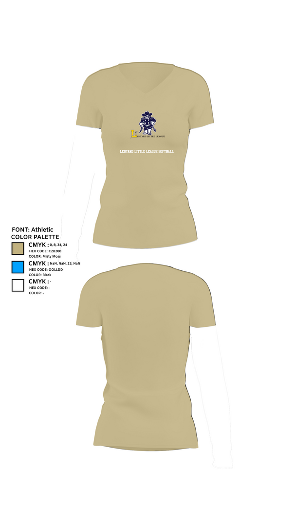 Womens Short Sleeve Vneck Shirt, Ledyard Little League Softball, Softball, Teamtime, Team time, sublimation, custom sports apparel, team uniforms, spirit wear, spiritwear, sports uniforms, custom shirts, team store, custom team store, fundraiser sports, apparel fundraiser