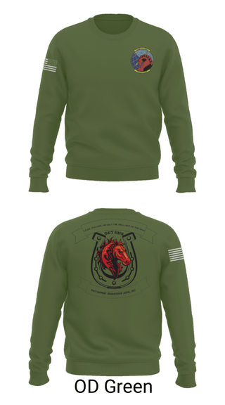 Crew Neck Sweatshirt, 567 red horse, Air Force, Teamtime, Team time, sublimation, custom sports apparel, team uniforms, spirit wear, spiritwear, sports uniforms, custom shirts, team store, custom team store, fundraiser sports, apparel fundraiser
