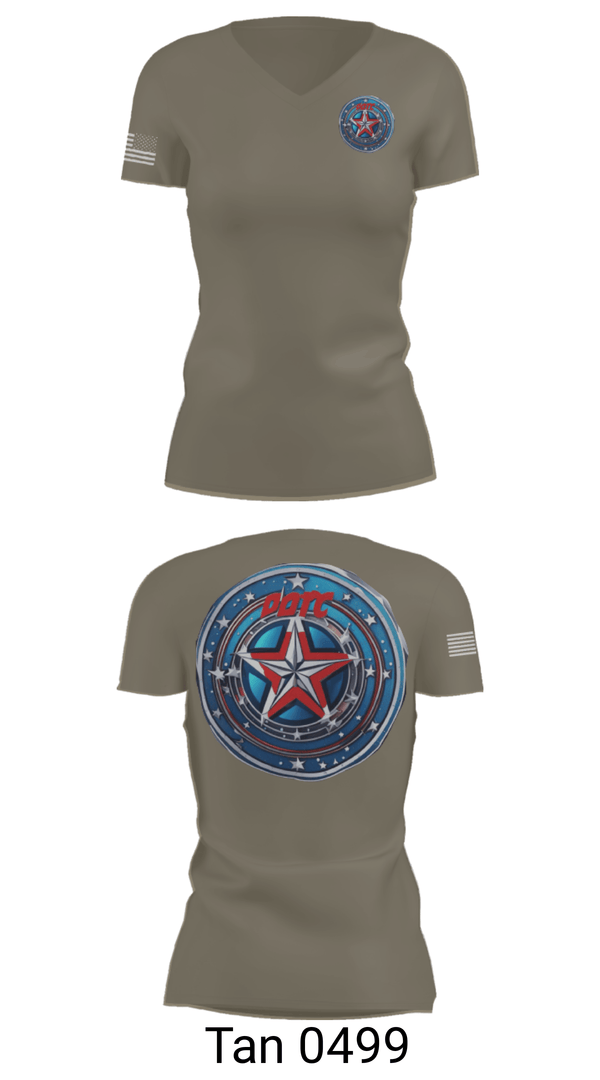 Womens Short Sleeve Vneck Shirt, Defenders of the Coast, Army, Teamtime, Team time, sublimation, custom sports apparel, team uniforms, spirit wear, spiritwear, sports uniforms, custom shirts, team store, custom team store, fundraiser sports, apparel fundraiser