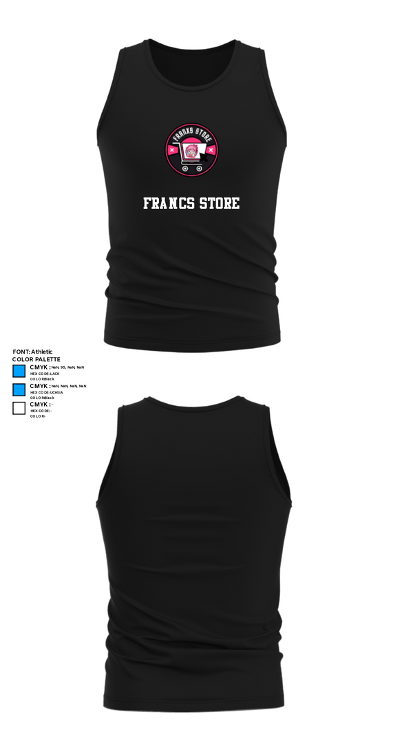 Tank Top, Francs Store, E-Sports, Teamtime, Team time, sublimation, custom sports apparel, team uniforms, spirit wear, spiritwear, sports uniforms, custom shirts, team store, custom team store, fundraiser sports, apparel fundraiser