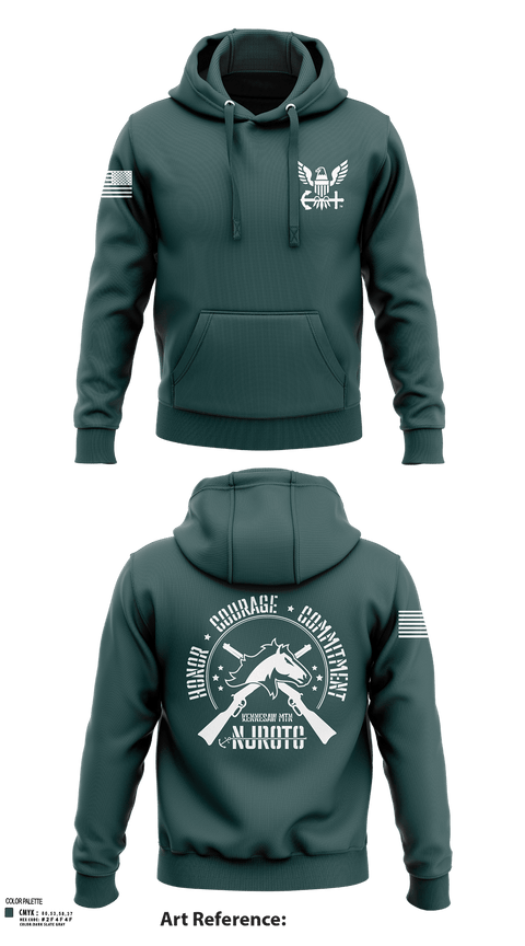 Hoodie, Kennesaw Mountain NJROTC, Navy, Teamtime, Team time, sublimation, custom sports apparel, team uniforms, spirit wear, spiritwear, sports uniforms, custom shirts, team store, custom team store, fundraiser sports, apparel fundraiser